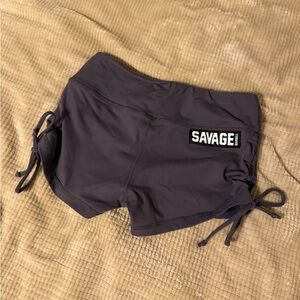 Savage Barbell Women’s Adjustable Workout Shorts - Size M